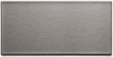 Aspect A5250 Wall Tile, 6 in L, 3 in W, 1/8 in Thick, Metal, Brushed Stainless Steel